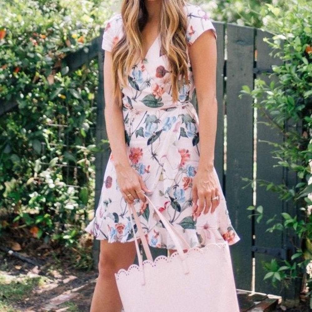 Willow & Clay Floral Wrap Dress - NWT